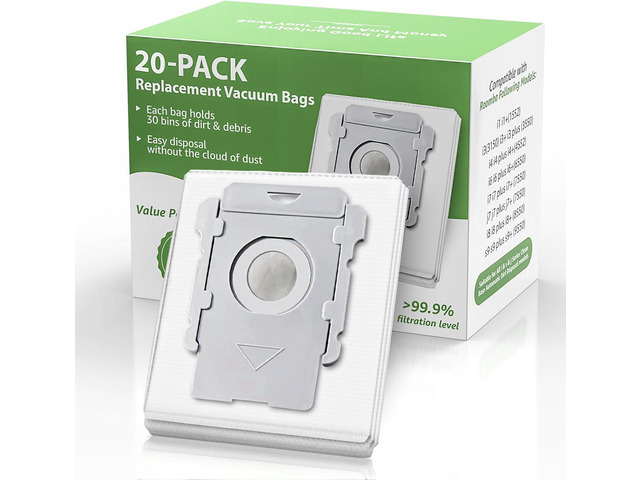 20 Pack Vacuum Bags for iRobot Roomba I/S/J Series &100-700 Combo Robot Vac