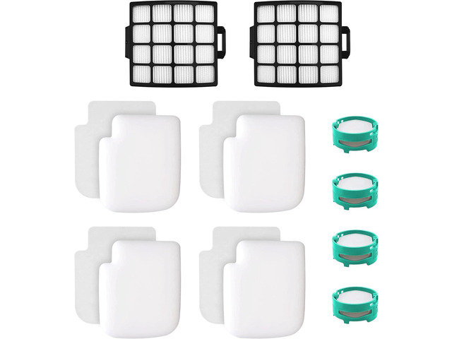 Fette Filter - AZ3000 Vacuum Replacement Filters and Odor Kit Compatible with Shark Stratos Upright Vacuum Models AZ3000, AZ3000W, AZ3002, AZ3002C...