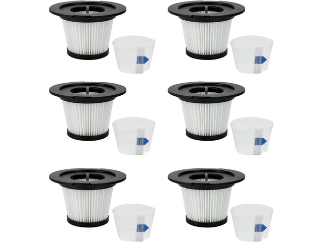 BBT BAMBOOST Replacement Parts Fit for INSE N6S, N6, MOOSOO K17 cordless vacuum cleaner (6 Pack)