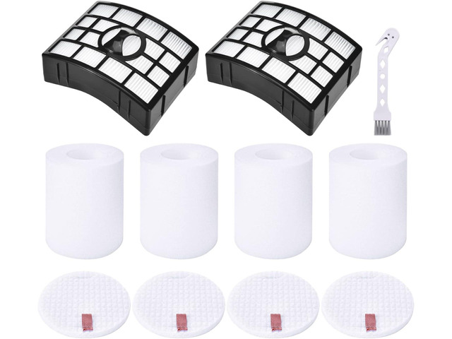 Leadaybetter 2 HEPA + 4 Foam & Felt Filters for Shark Rotator Powered Lift-Away XL Capacity NV755, UV795 Vacuum Cleaner, Compare to Part # XFF750 &...