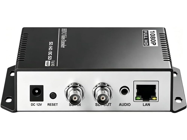 HEVC H.265 H.264 SD HD 3G SDI to IP Encoder IPTV HD Video Audio Live Streaming Encoder HD-SDI Transmitter with HTTP, RTSP, UDP, SRT, HLS, RTMP,...