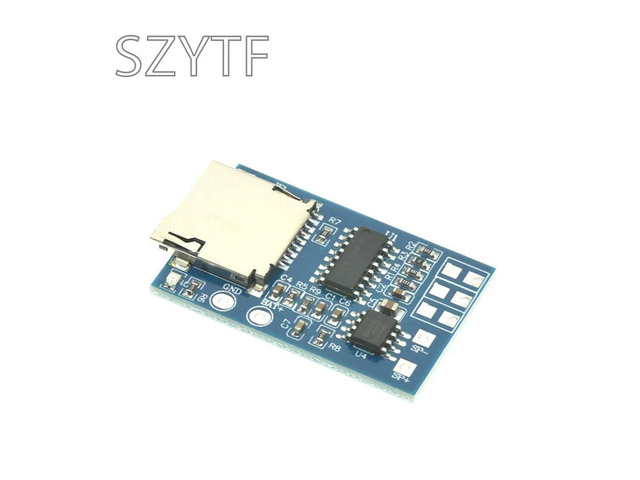 TF Card MP3 Decoder Board Module 3.75V lithium Power Supply With 2W Mixed Mono Memory Playback Function