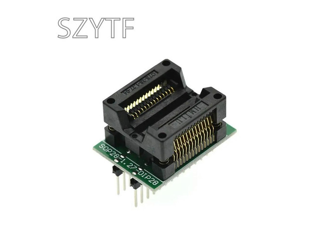 SOP28 To DIP28 Conversion Test Seat SOP16 SOP20 300 Mil Gold Plated Spring Seat TO DIP Programmer Adapter Socket