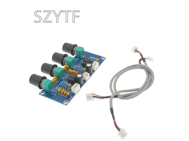 XH-A901 NE5532 Tone Board Preamp Pre-Amp With Treble Bass Volume Adjustment Pre-Amplifier Tone Controller For Amplifier Board