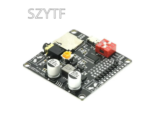 DY-HV20T HV20T 12V/24V Power Supply10W/20W Voice Playback Module Supporting Micro SD Card MP3 Music Player For