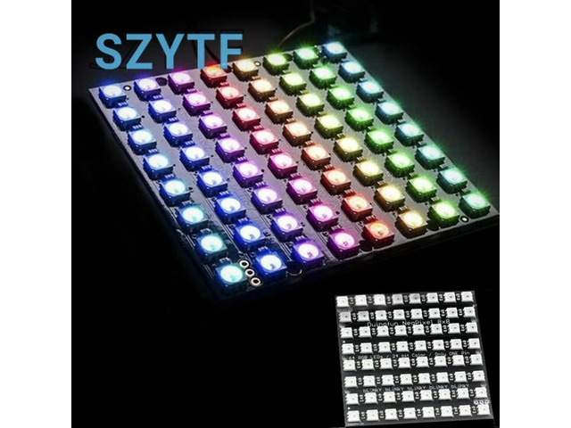 8x8 64 LED Matrix WS2812 LED 5050 RGB FZ1104