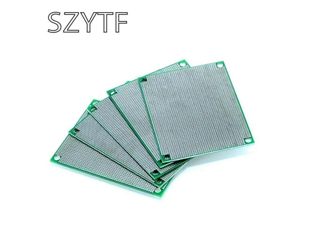 5pcs/lot 6 X 8CM Spacing 1.27 Universal Board, Thickness 1.6mm Sided HASL PCB Test Board