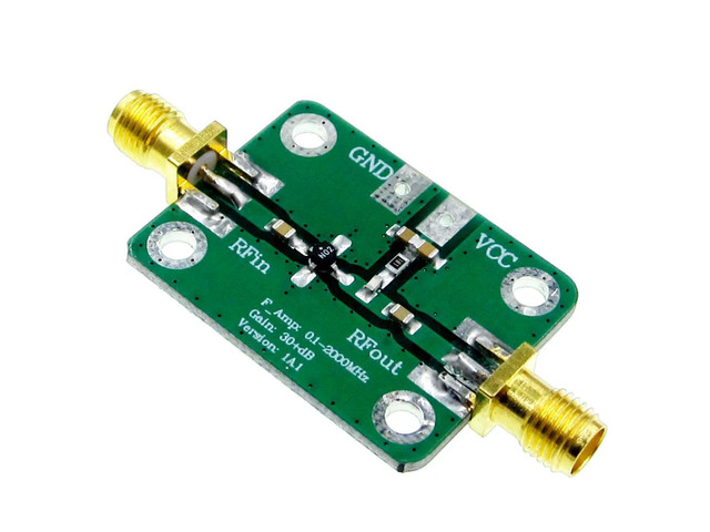 0.1-2000MHz RF Wideband Amplifier High Gain 30dB Low-noise Amplifier LNA Development Board
