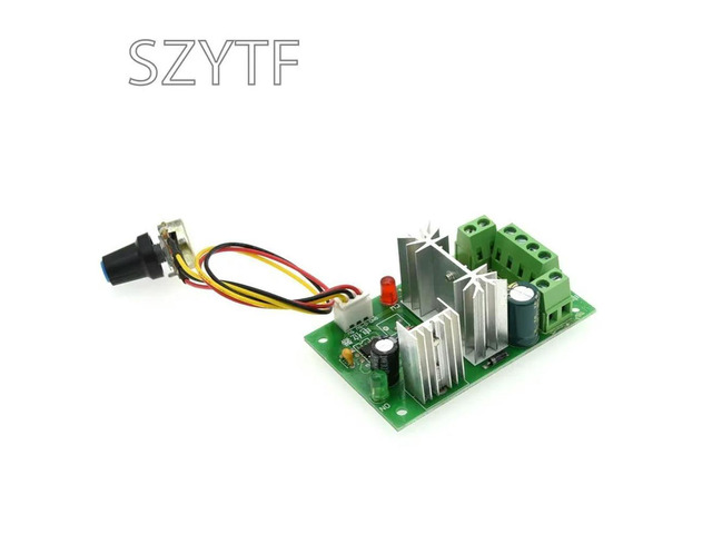 Industrial DC Motor Speed Controller 6-30V 30A Forward Reverse PWM Control 24V PLC Compatible Input