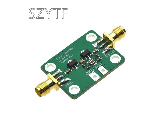 30-4000mhz RF Wideband Amplifier Gain 40dB Low Noise Amplifier LNA Board Modules DC 5V 50 For FM HF VHFf/UHF