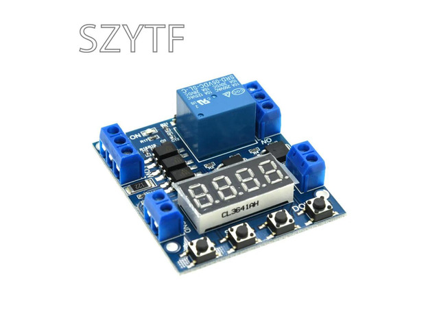 1-Channel Off-Delay Relay Module Low Level Trigger 5V Adjustable Timer Switch for Automation Control