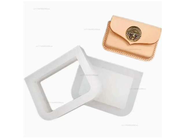 Thickness 2MM vegetable tanned leather synthetic resin mold 95x65MM DIY leather craft business card box mold