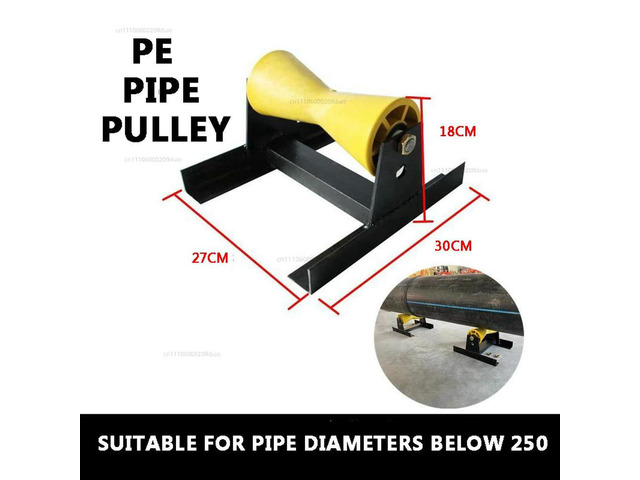 PE Pipe with Wheels Tug 315 Roller Bracket Welding Pipe Hosting Tool Pulley Hot Melt Butt Welder Bracket