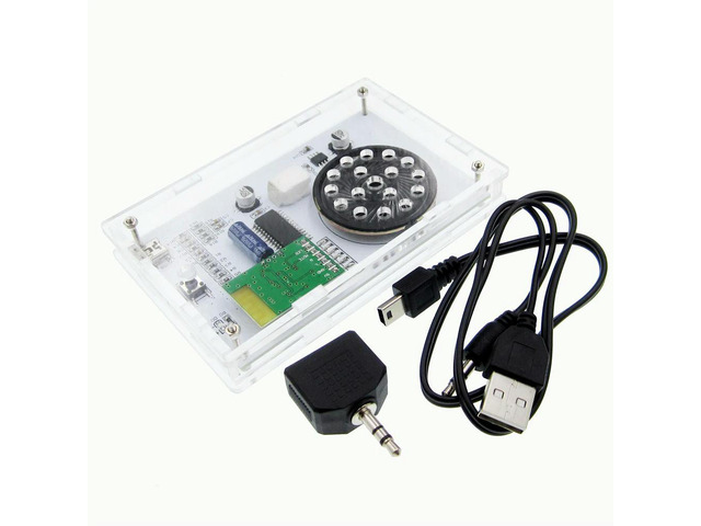 LED Music spectrum display Bluetooth receiving function production making kit led Flashing lights A finished product with case