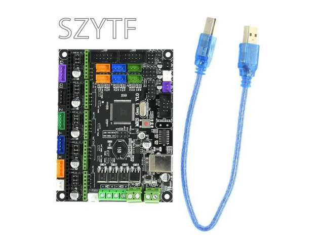 MKS GEN L V1.0 Circuit Board For 3D Printer Motherboard Control Panel Mainboard Compatible With Ramps 1.4 & Mega 2560