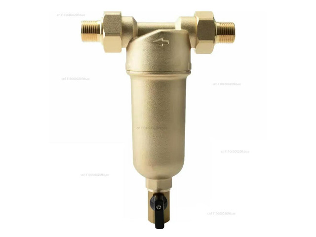 Household Full Copper Pre-Filter Backwash Tap Water Floor Heating Pipe High Temperature Hot Water Purifier To Remove Scale