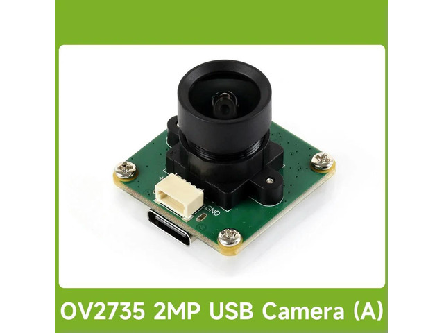 Waveshare OV2735 2MP USB Camera (A), Supports USB2.0 Type-C Port And SH1.0 4PIN Header, for Raspberry Pi 5/Jetson Orin kit