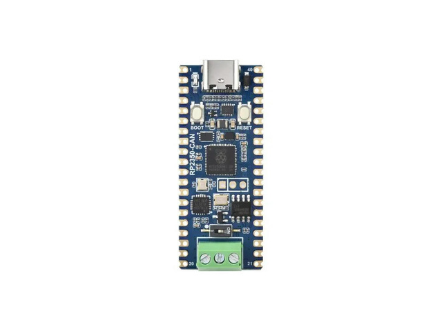 Waveshare RP2350 CAN Development Board A Pico-like MCU Board Based on Raspberry Pi RP2350A Dual-Dore Dual-Architecture