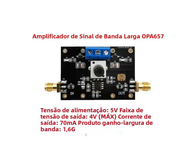 High Speed Wideband Operational Amplifier Module OPA657 Module Low Bias Current Low Noise 1.6GHz Bandwidth Lift