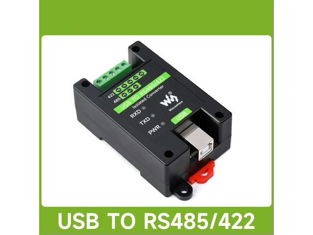 Waveshare USB To RS485/422 Industrial Grade Isolated Converter, Onboard FT232RL And SP485EEN, Multiple Protection