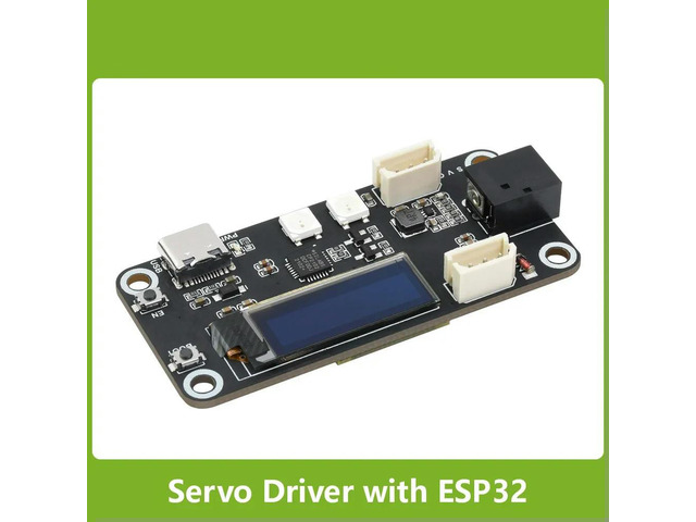 Waveshare ESP32 Servo Driver Expansion Board, Built-In and Bluetooth, Dedicated Driver Board Designed For Serial Bus Servos