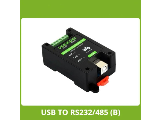 Waveshare USB to RS232/485 Industrial Grade Isolated Converter, Onboard FT232RNL Chip, Multiple Protection