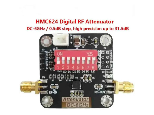 HMC624A Module Digital RF Attenuator Module DC~6GHz 0.5dB Step Accuracy Up to 31.5dB