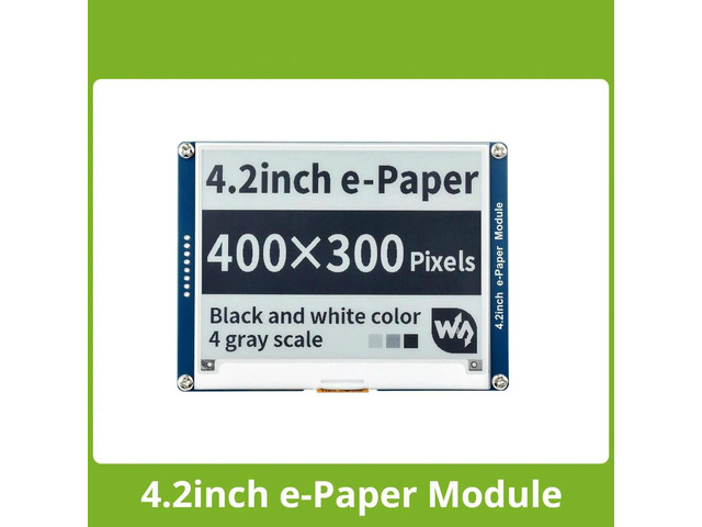 Waveshare 4.2inch E-Ink display black/white e-Paper with SPI interface compatible for Raspberry Pi//Nucleo/STM32 3.3V/5V