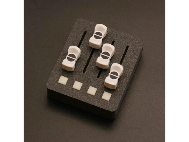 For EM-PO2 MIDI Controller 4 Faders + 4 Buttons for Digital Audio Workstation Music Production & Streaming Control