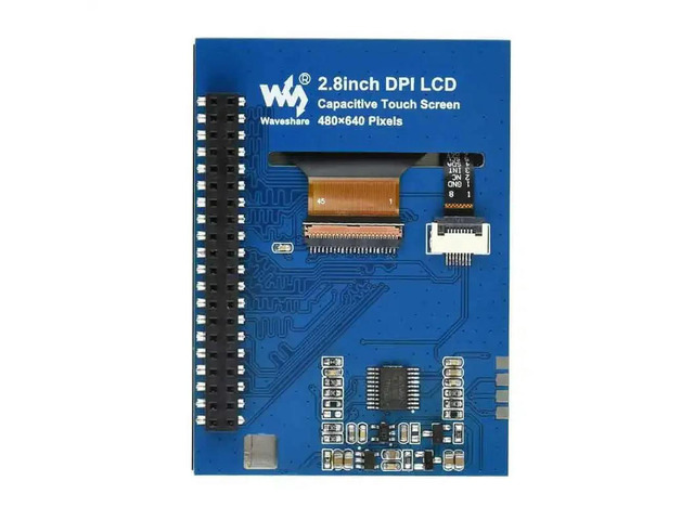 Raspberry Pi 2.8inch DPI LCD Capacitive Touch Screen 480×640 pixel IPS 40PIN GPIO interface For Raspberry Pi 5/4B/3B/Zero/Zero w
