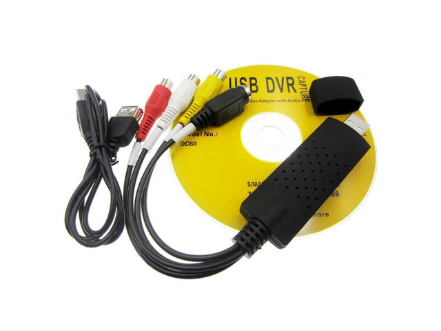 5pcs USB Audio Video Capture Card Adapter with USB Cable USB2.0 to RCA Video Capture Converter For TV DVD DVR VHS Capture Device