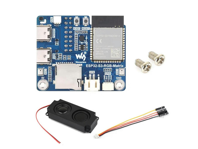 Waveshare ESP32-S3 RGB Matrix Driver Board Supporting 2.4 GHz BLE 5 Dual-Mode 240MHz 32-Bit LX7