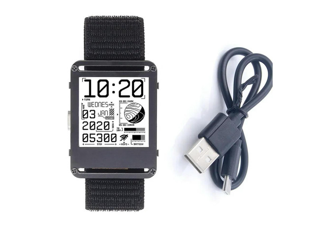 1PCS ESP32 Watch ESP32 E-Watch TYPE-C Bluetooth Programmable Watch E-Paper Watch For ESP32 Module Board diy