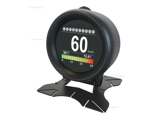 Multi-Function Instrument Car HUD Head-UP Display Vehicle Speed Water Temperature Turbine Monitoring Fuel Consumption Meter OBD