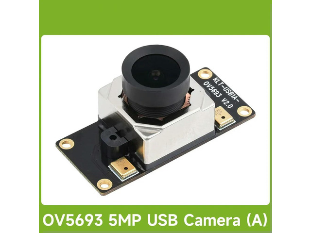 Waveshare OV5693 5MP USB Camera, Fixed-focus, Auto Focusing, M12 Camera Module, Camera for PC Laptop/Raspberry Pi/Jetson Nano