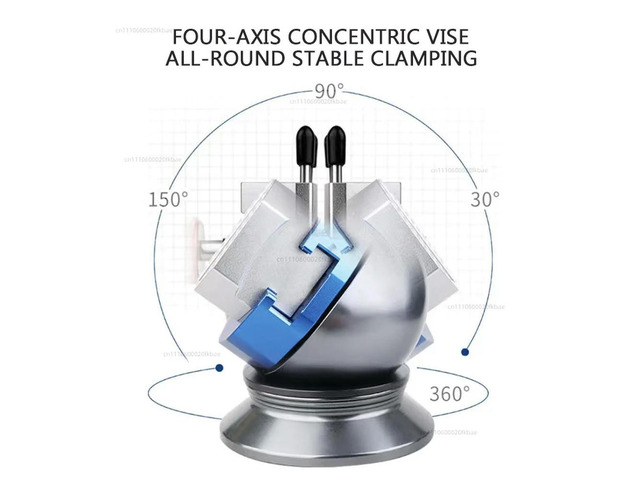 Universal Spherical 360-Degree Rotating Vise UA-90636 CNC Model Production Coloring Fixture for Precision Engineering