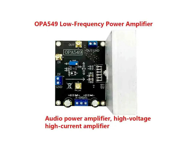 OPA549 Audio Power Amplifier Module, 8 A Current Driver, High-Voltage High-Current Amplifier