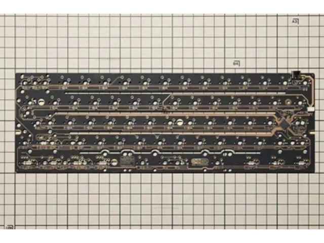F60 Hot-swappable Customized Keyboard PCB Supports HHKB ISO Seven-character Carriage Return 1.2mm Flexible Design