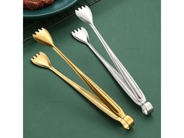 304 stainless steel food clip steak buffet restaurant kitchen dish barbecue thickened golden towel
