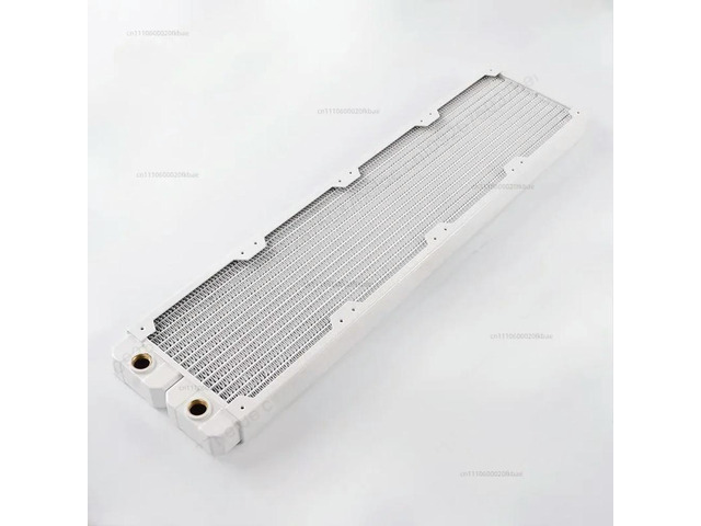 Computer water cooling copper radiator 14 flat tubes TSRP-TW480 copper fins 12CM piano white