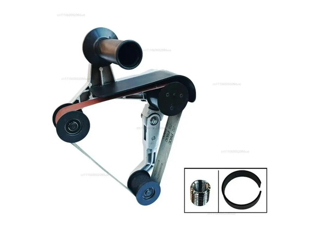 Stainless steel pipe polishing machine belt sander 760x40mm electric circular pipe drawing machine working head 10-200mm