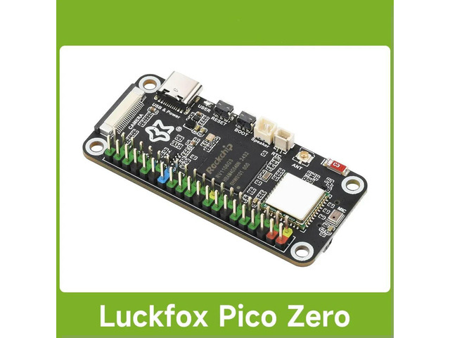 Waveshare Luckfox Pico Zero Linux Micro Development Board, Based On Luckfox RV1106G3 Chip, 1 TOPS, 8GB eMMC, With