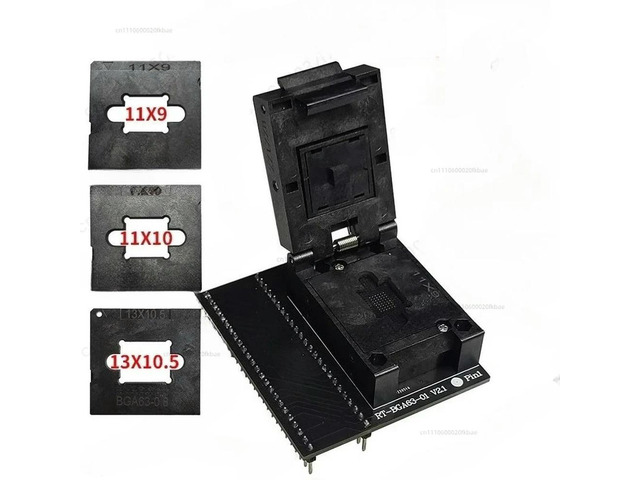 BGA63 burning seat NAND read and write seat flip adapter RT-BGA63-01 RT809H applicable