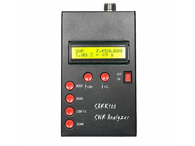 SARK100 ANT SWR Antenna Analyzer Meter Tester For FPV Ham Radio Hobbists 1-60 Mhz