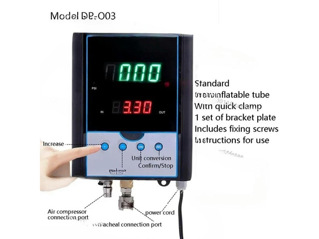 Air Pump Tire Shop Auto Repair Shop Inflation Equipment,Fully Automatic Tire Inflator Wall-Mounted Digital Display