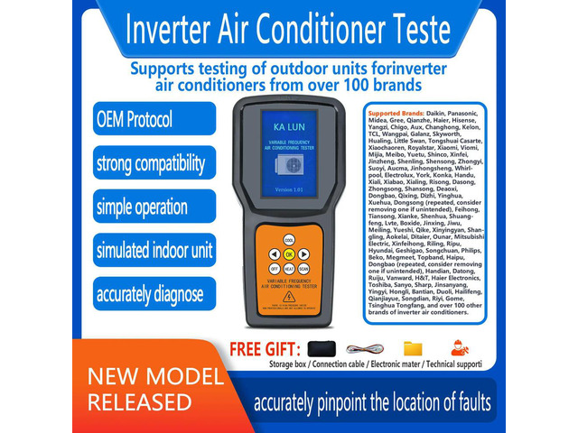 The overseas version of the inverter air conditioner detector 100 + brand inverter air conditioner external machine testing
