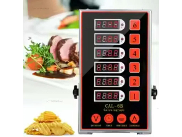 2021 Custom Red Multifunctional Commercial Kitchen Six-Channel Countdown Timer Factory Direct Sales