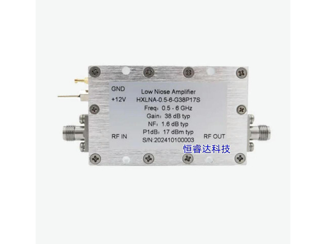 HXLNA-0.05-8-G40P19S 50MHz-8GHz 40dB Low Noise Amplifier 0.05-8GHz LNA with SMA-F Female Connectors