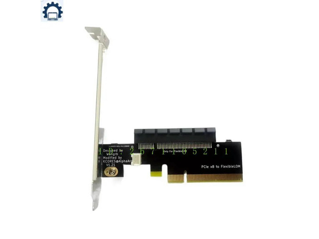 PCIe X8 Riser Card For FlexibleLOM 331FLR 530FLR 366FLR 560FLR 561FLR 544FLR 544FLR With Bracket