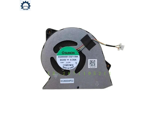 0RFF51 For Vostro 3510 3520 3525 Inspiron 3511 3515 Laptop CPU Cooling Fan Cooler Fan RFF51 EG50040S1-CQ71-S9A